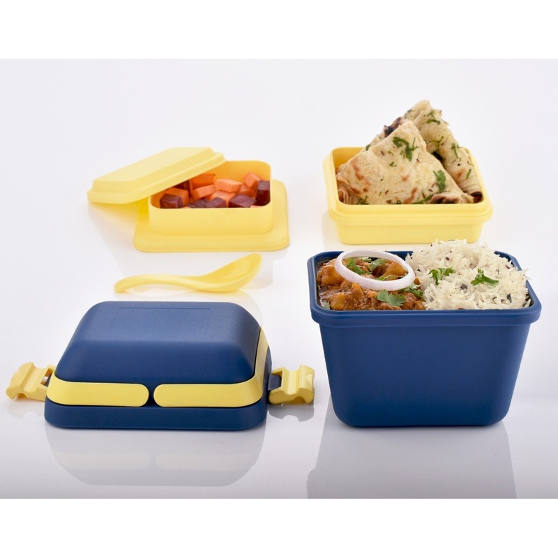 2144 Airtight Lunch Box with Handle & Push Lock
