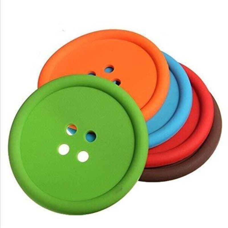 2148 Silicone Button Coasters Coffee Mat Pads Place Mat Holder Tea Cup Cushion
