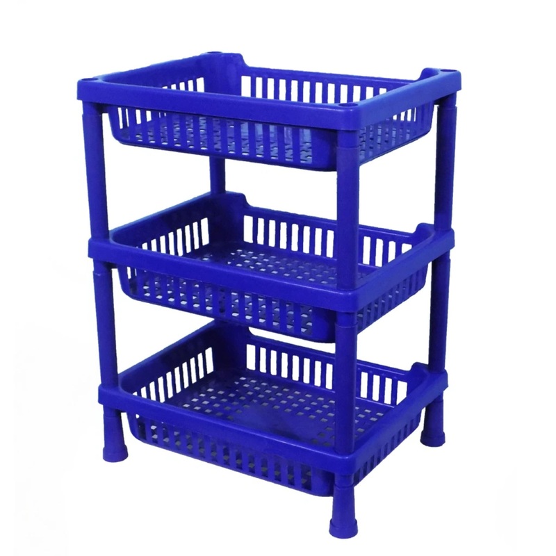 0803 Multipurpose Plastic Storage Rack Oraganiser – 3 pcs