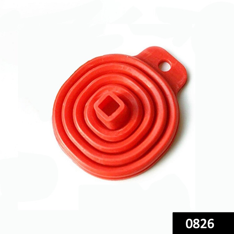 0826 Foldable Kitchen Collapsible Funnel for Water Bottle Liquid Transfer Food Grade Funnels Set (Big)