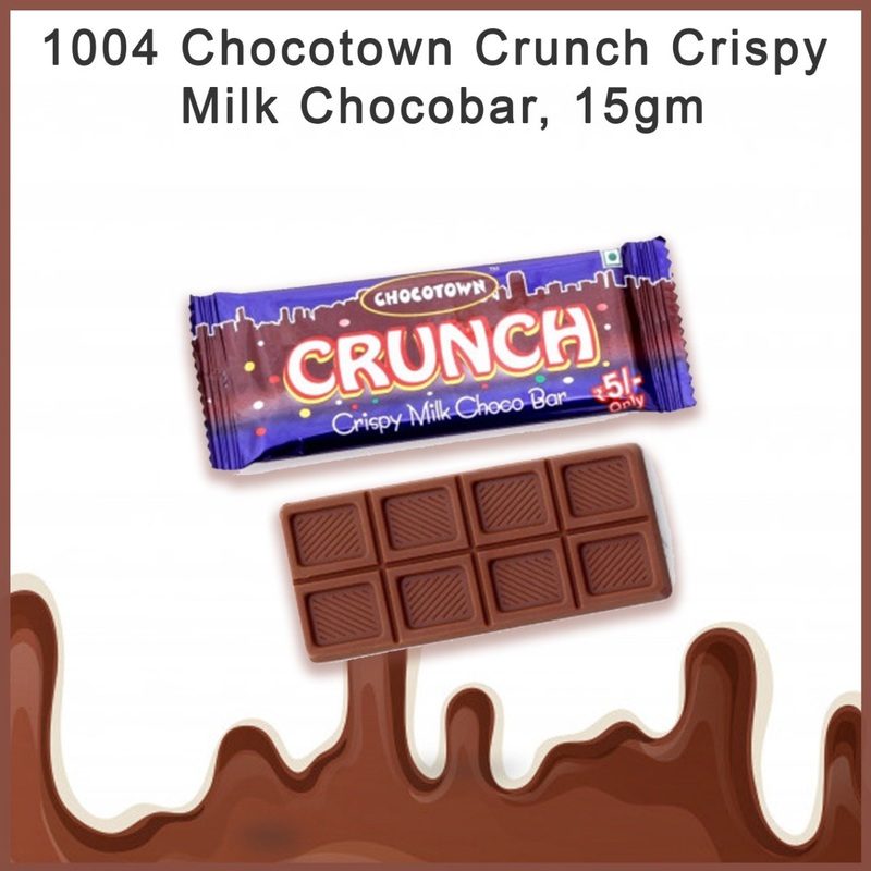 1004 Chocotown Crunch Crispy Milk Chocobar, 15gm