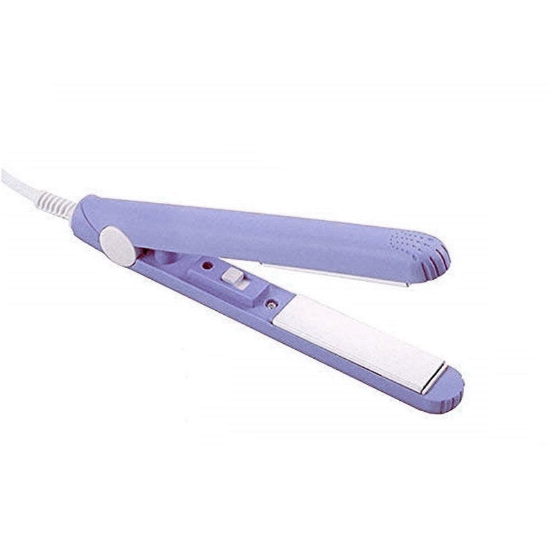 1215 Mini Portable Electronic Hair Straightener and Curler