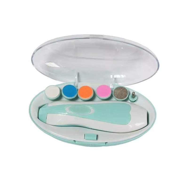 1223 Electric Baby Nail Trimmer with Grinding Heads for Newborn Infant and Toddler