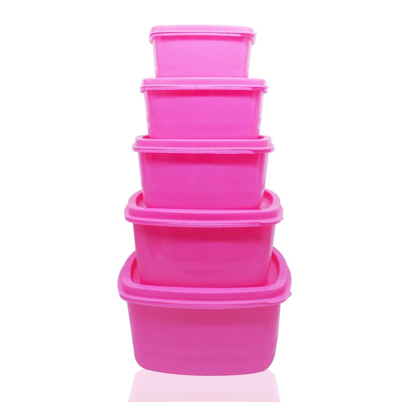 2070 Kitchen Food Storage Box Multi-Use Food Saver Containers- 5 pcs (2000ml,1250ml,750ml,500,ml,250ml)