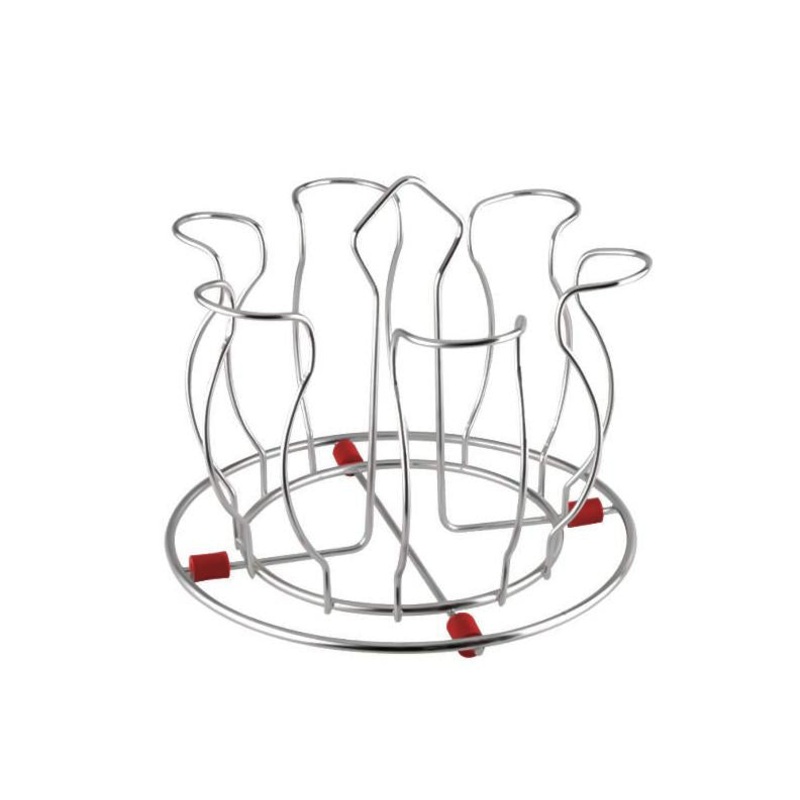 2134 Stainless Steel Glass Holder Glass Hanging Organizer for Kitchen Bars Pubs