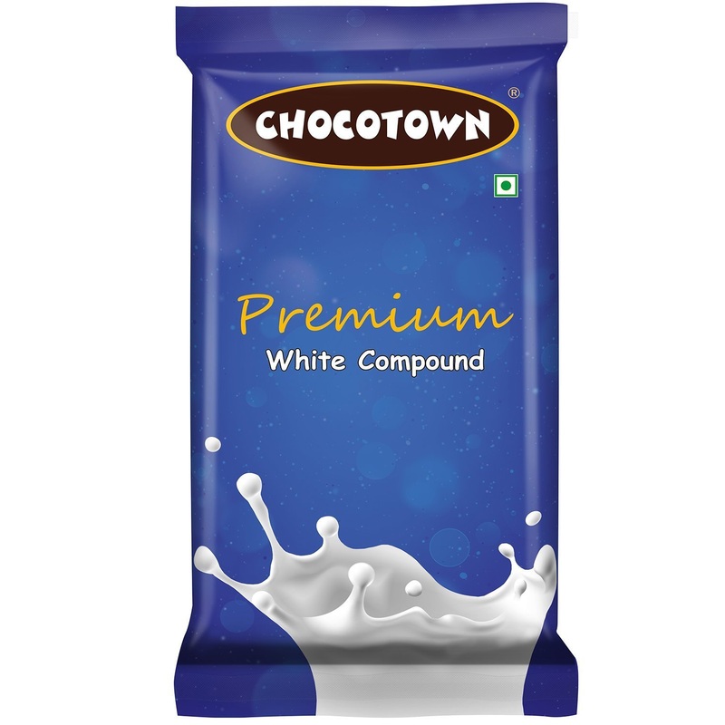 0050 Chocotown Premium White Compound 400gm | Chocotown White Choco Slab |