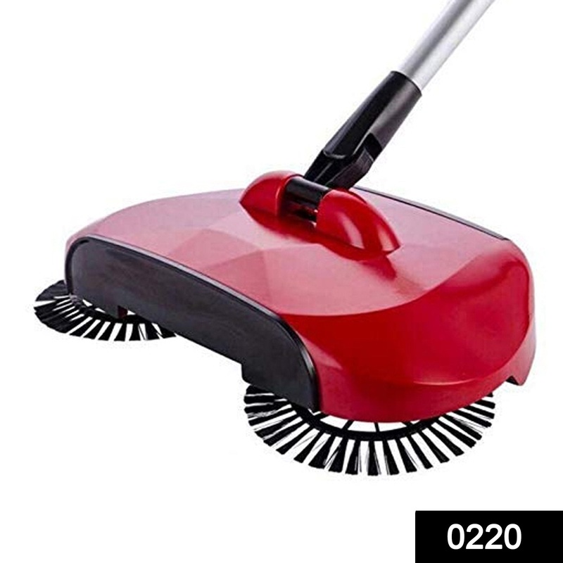 0220 Sweeper Floor Dust Cleaning Mop Broom with Dustpan 360 Rotary