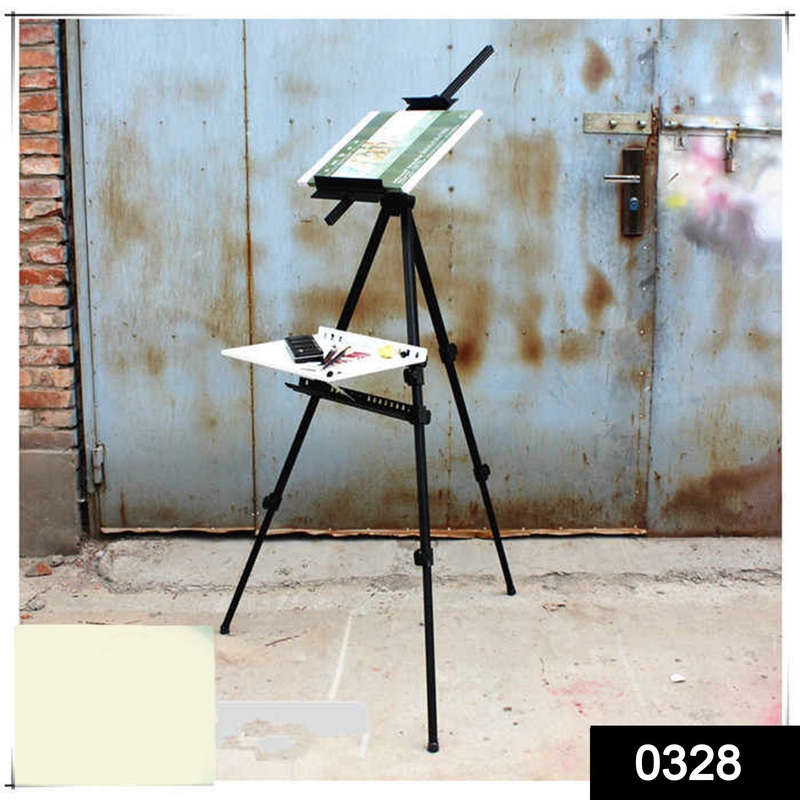 0328  Artists’ Portable Lightweight Metal Display Easel  with Free Weatherproof Carry Bag