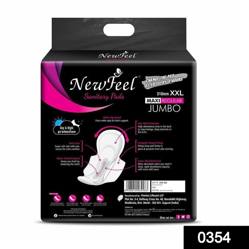 0354 New Feel Sanitary Pad 310 mm XXL maxi Regular Jumbo – 40pads