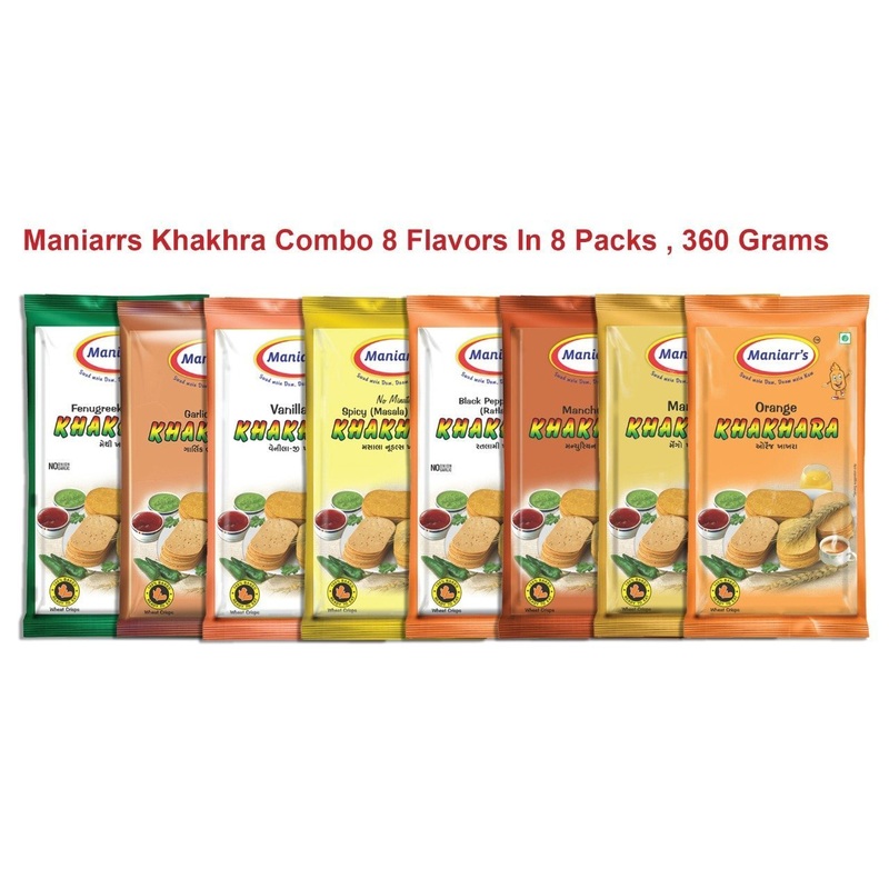 039 A4 Mix flavour khakhra (Pack of 8)