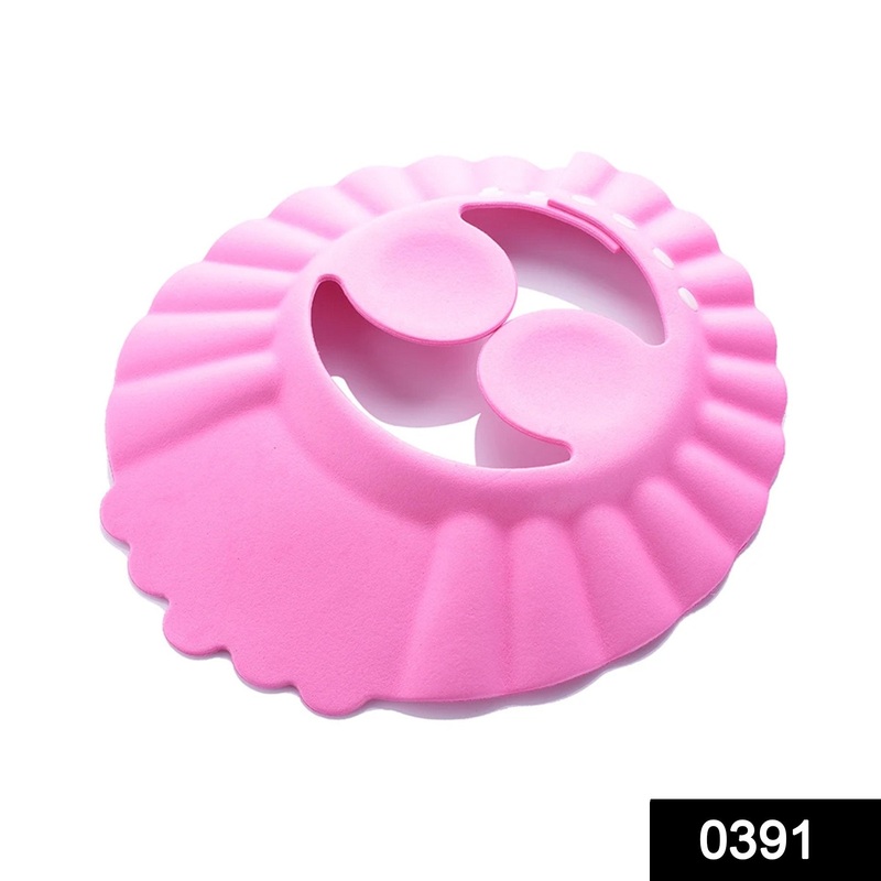 0391 Premium Baby Shower Cap With Ear Protection Adjustable Size