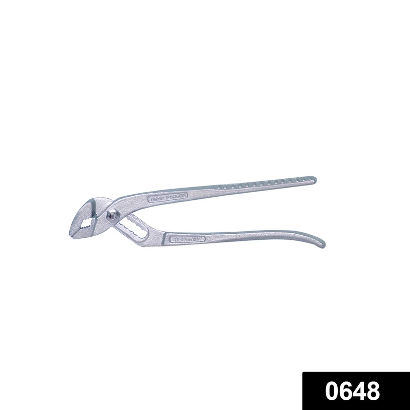 0648 Water Pump Adjustable Plier Wrench Slip Joint Type, Chrome Plated (10 inch)