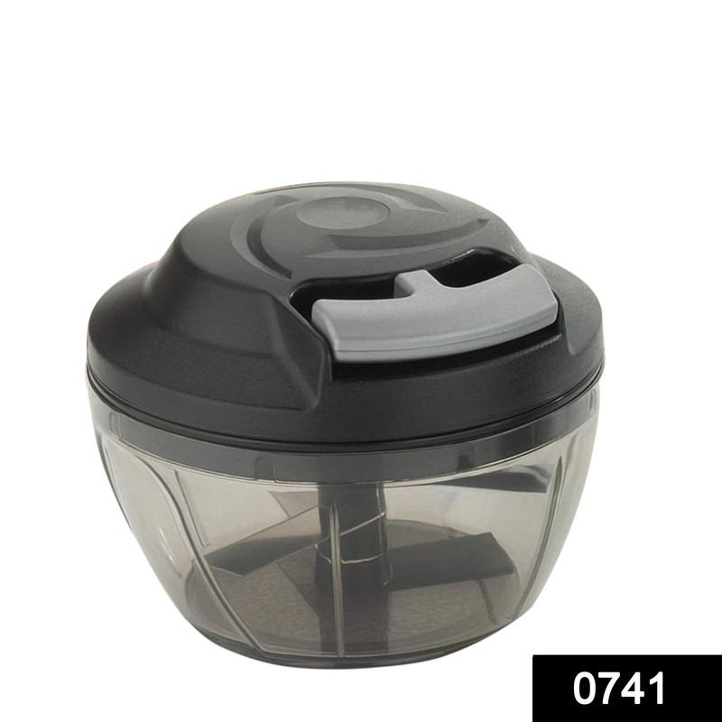0741 Mini Pull Chopper 450ml Handy Plastic Chopper with Triple SS Blade