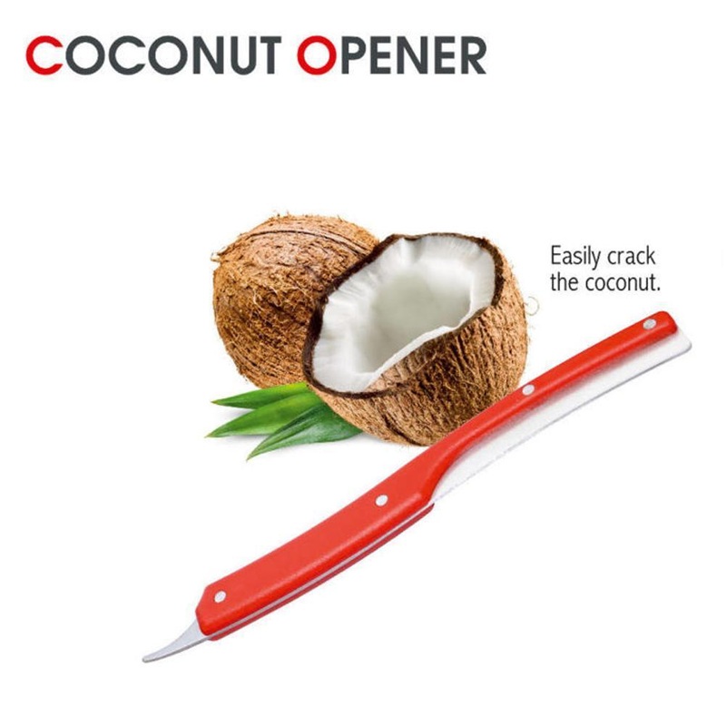 0752 Coconut Opener Tool Double-Ended Coconut Knife
