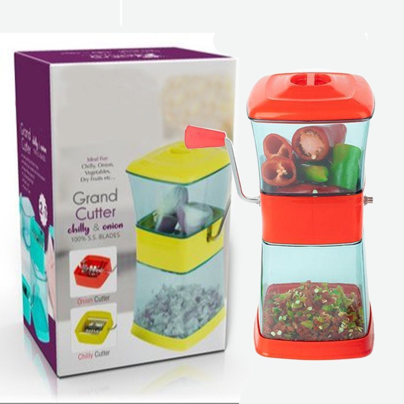 2028 Maitri Stainless Steel Onion, Chilly, Dry Fruit & Vegetable Cutter Chopper