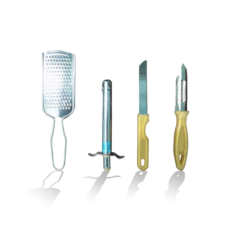 2030 4In1 Combo – Stainless Steel Kitchen Lighter, Knife, Peeler and Smooth Grater