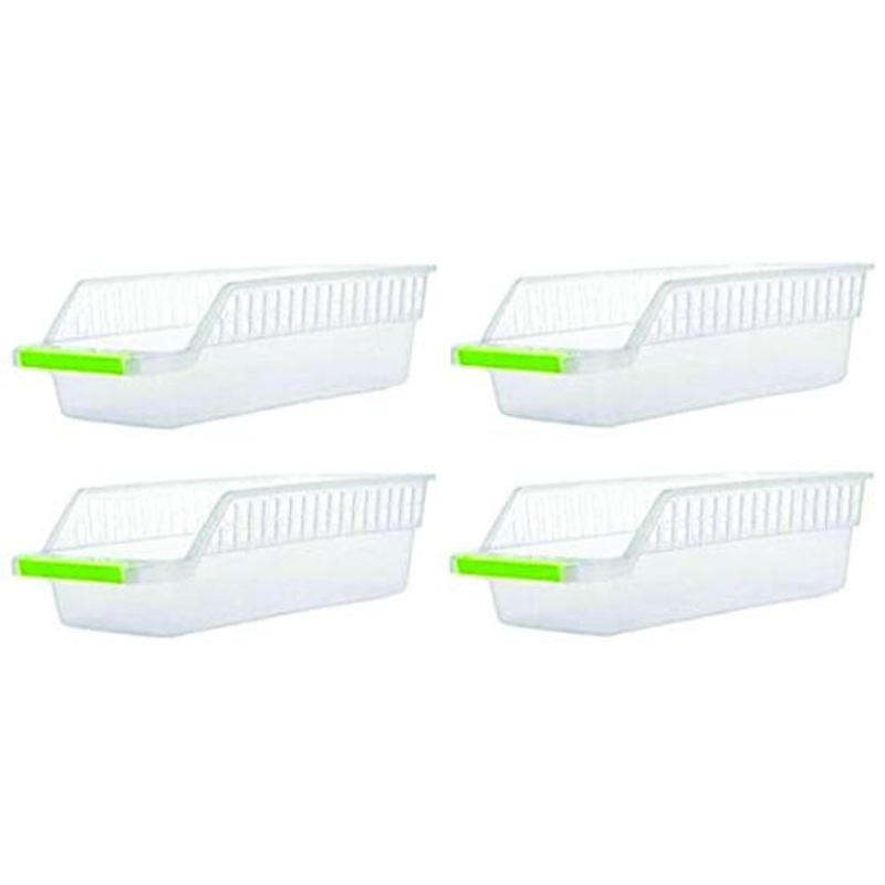 2055 Kitchen Plastic Space Saver Organizer Basket Rack- 4 pcs