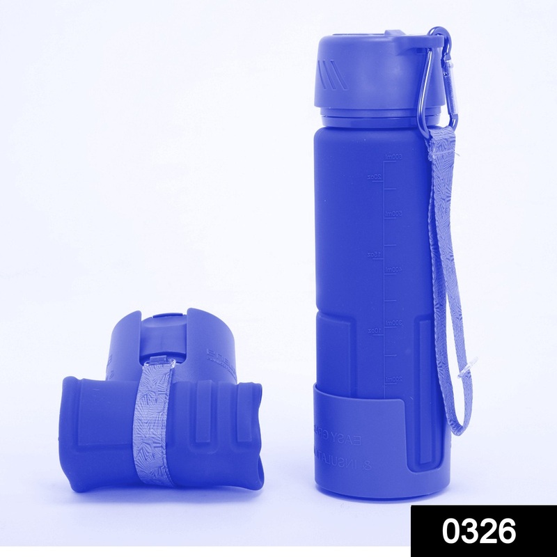 326_Silicone Collapsible/Foldable Water Bottle