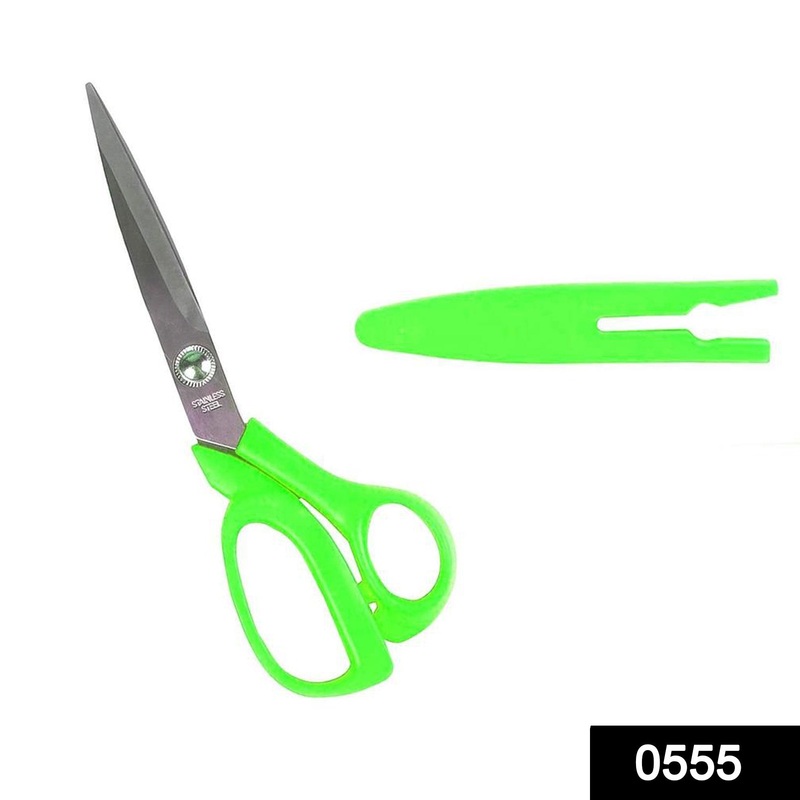555 stainless Steel Scissors with Cover 8inch