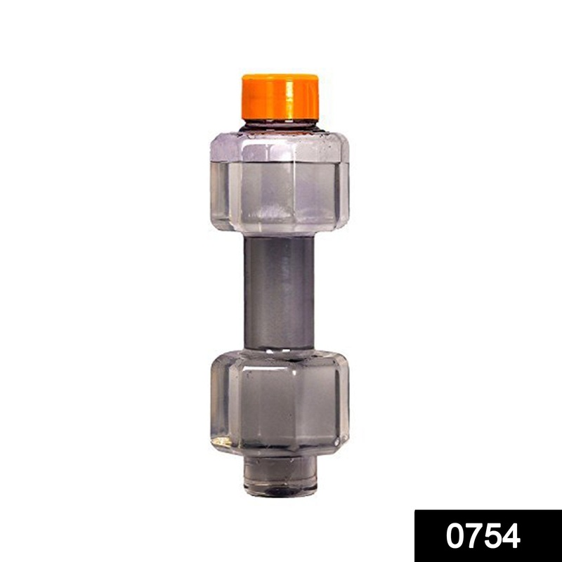 754_Dumbbell Water Bottle (750 ml) Gym Water Bottle