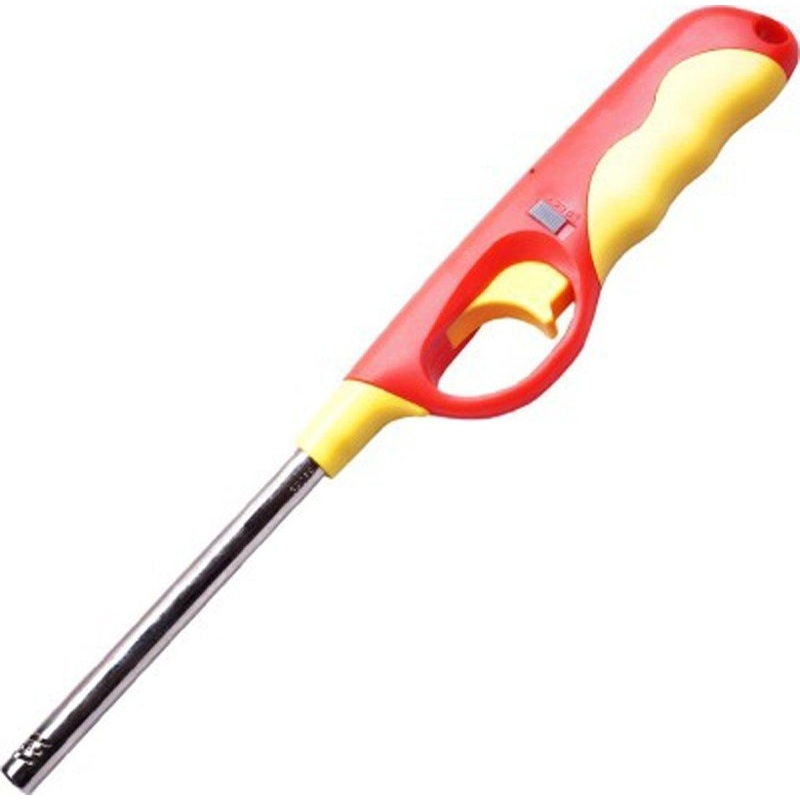 0154 Plastic Flame & Gas refillable Lighter (Multicolour)