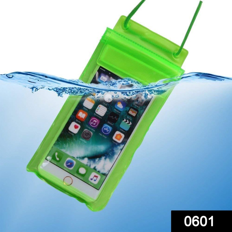 0601 Waterproof Mobile Pouch (6.2 inch , Random Colour)