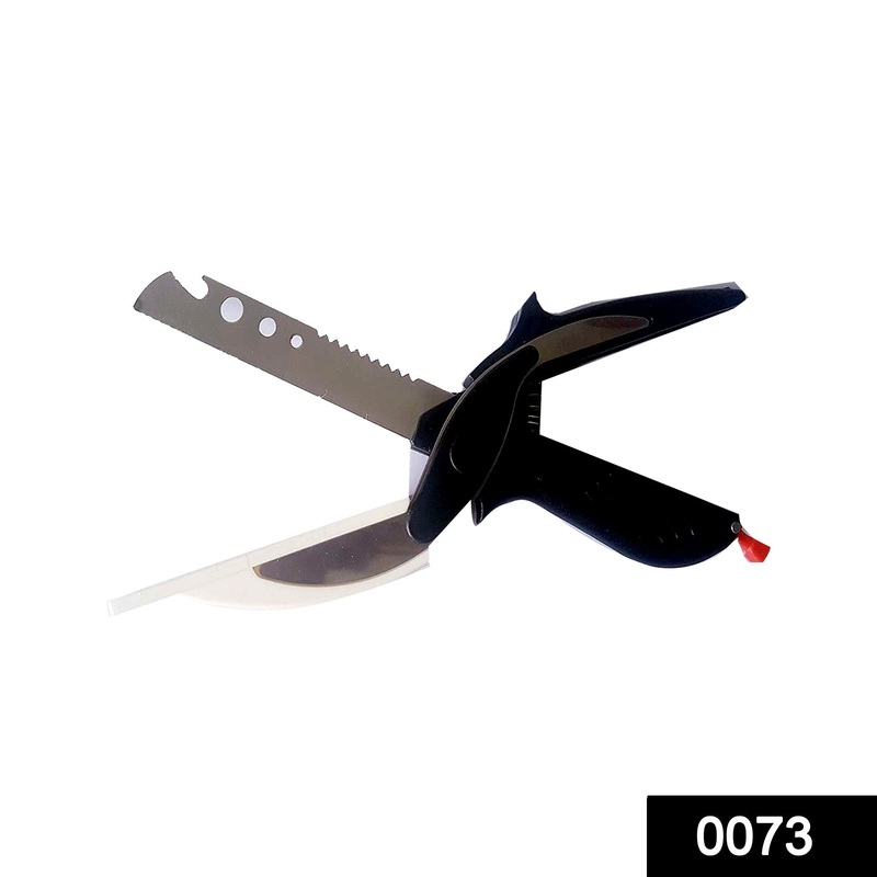 073 Stainless Steel 4 in 1 Clever Cutter, Black