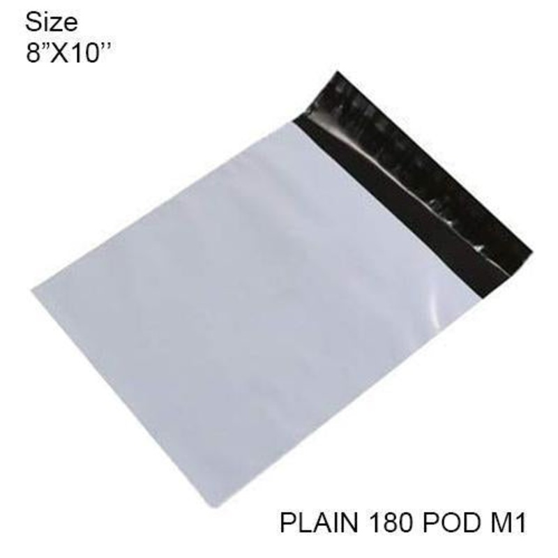 0901 Tamper Proof Courier Bags(8X10 PLAIN 180 POD M1) – 100 pcs