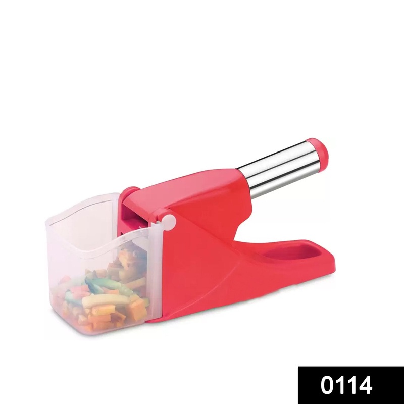 114 Virgin Plastic French Fry Chipser, Potato Chipser/Potato Slicer with Container