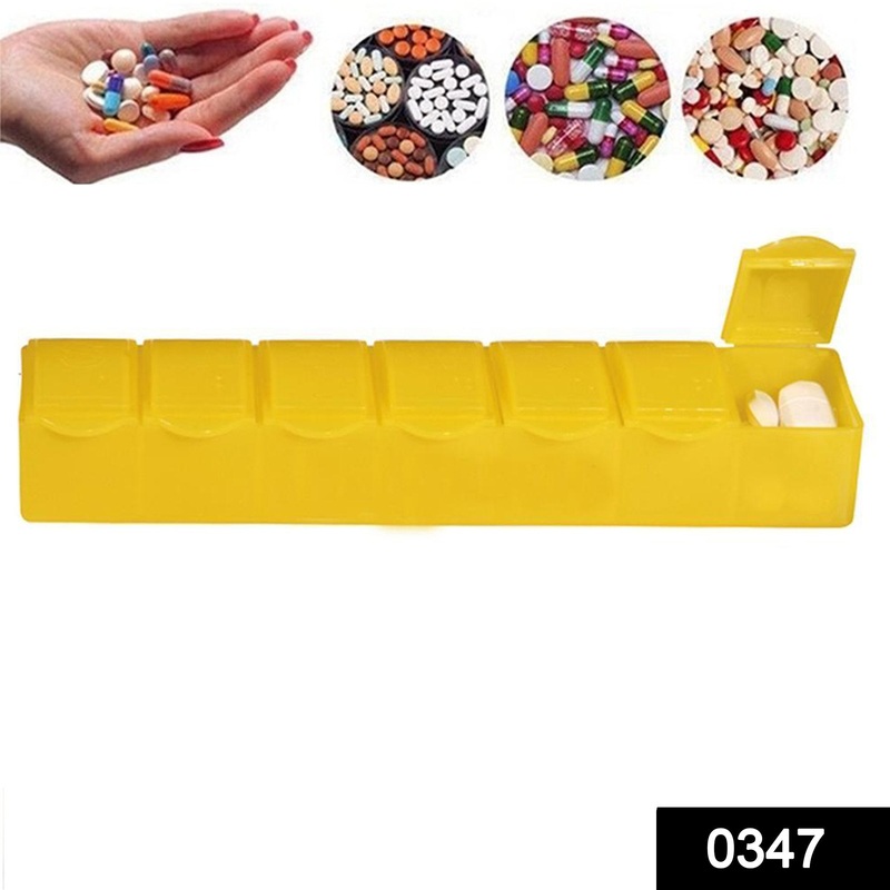 347 -7 Days Pill Box with 7 Compartments