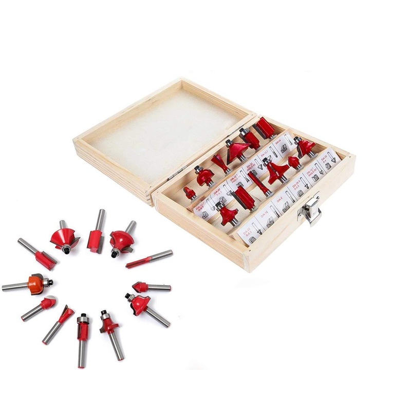 406 -12/15pcs Milling Cutter Router Bit Set