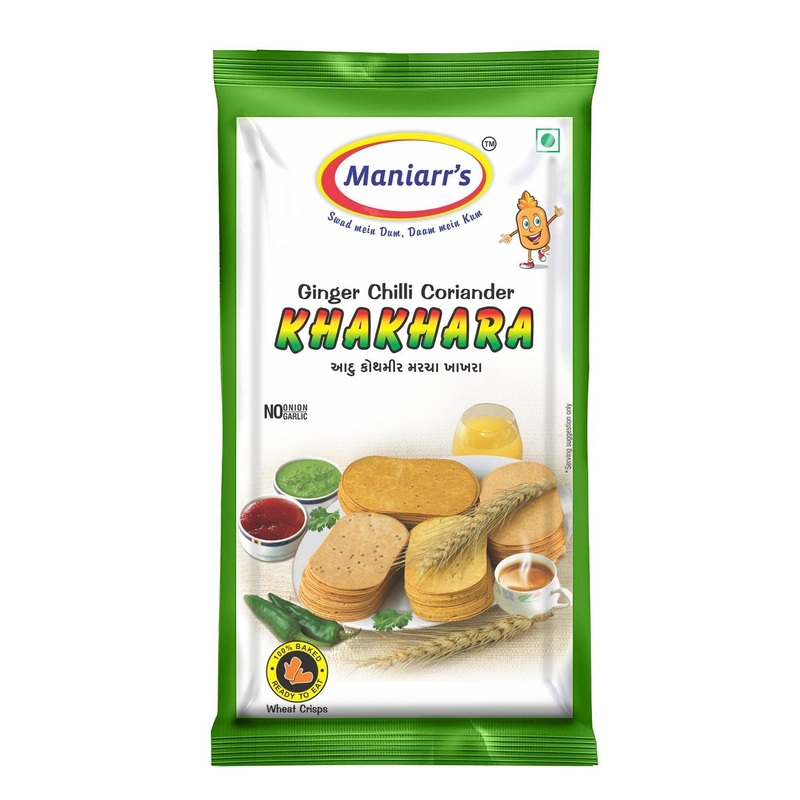 025 Ginger Chilli Coriander khakhra (Pack of 8)