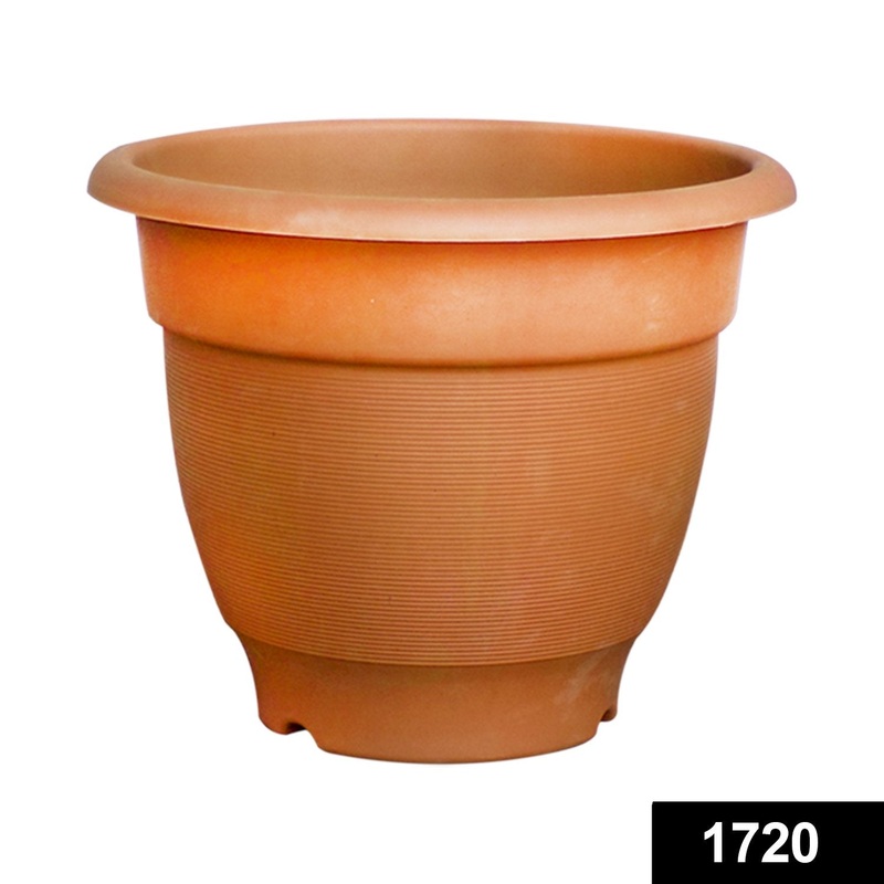 1720 Garden Heavy Plastic Planter Pot Gamla 17×14 inch Color May Vary (1Pc)