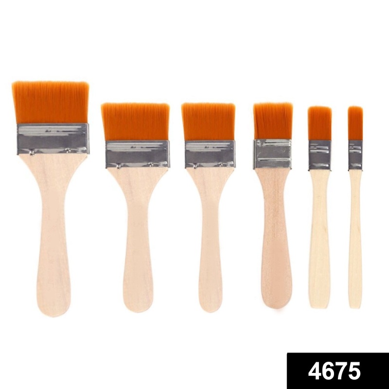 4675 Artistic Flat Painting Brush – Set of 6
