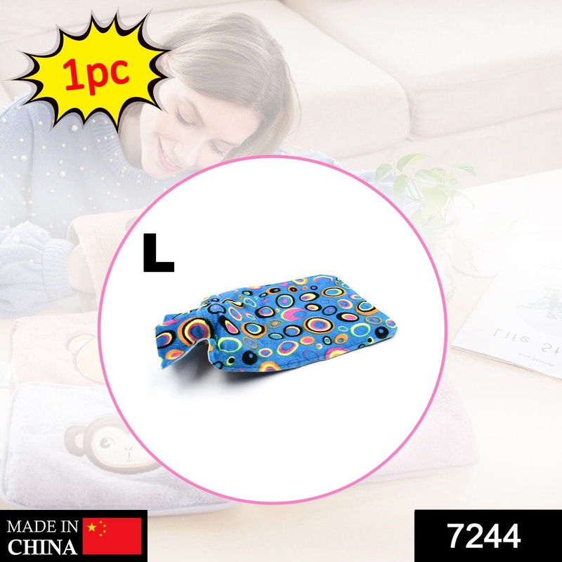 7244 Personal Care Rubber Hot Water Heating Pad Bag for Pain Relief (Large)