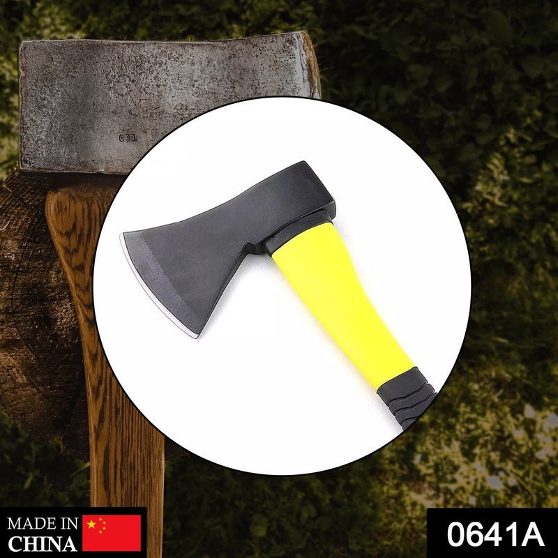 0641A Fiberglas’s Body Rubberised Handle Wood Cutting Axe