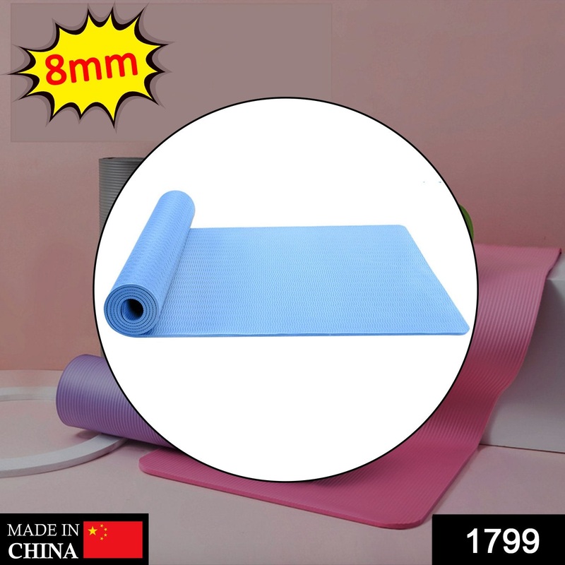 1799 Yoga Mat Multi-use Thick Exercise Mat (8mm Thickness)