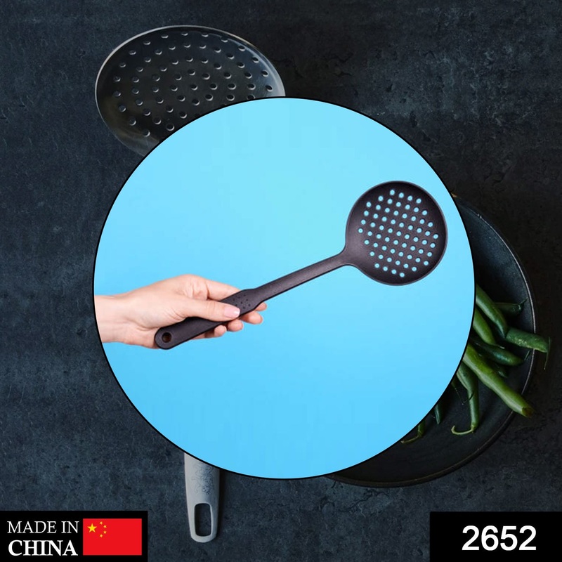 2652 Kitchen Utensil Sets Black Nylon Kitchen Tools Cooking Set Skimmer Spoon