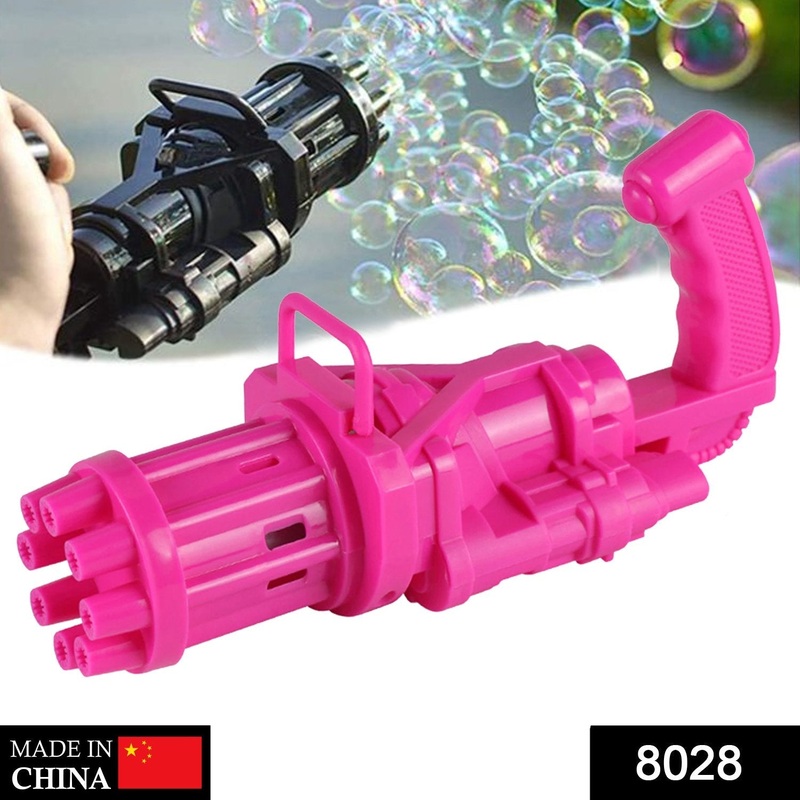 8028  8-Hole battery operated Bubbles Gun Toys for Boys and Girls