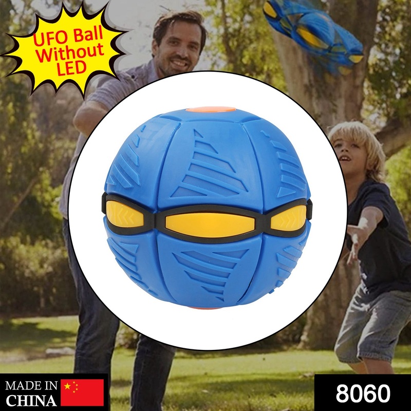 8060 Flying Soccer Ball Magic Ball Frisbee Deformation UFO Football Flat Throw Disc (Without LED Light)