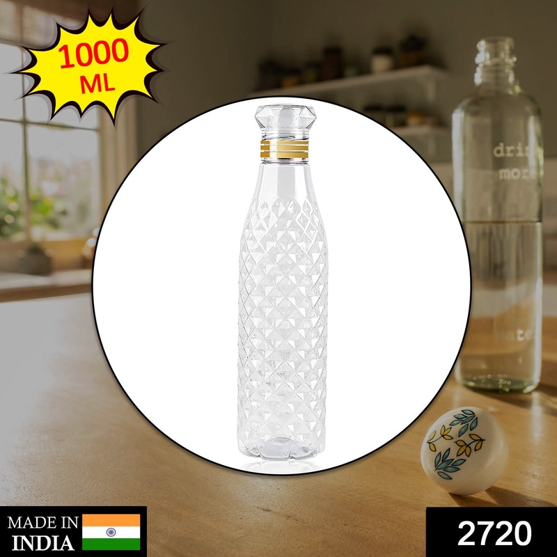 2720 Dimond Cut Water Bottle used by kids, childrens and even adults for storing and drinking water throughout travelling to different-different places and all.