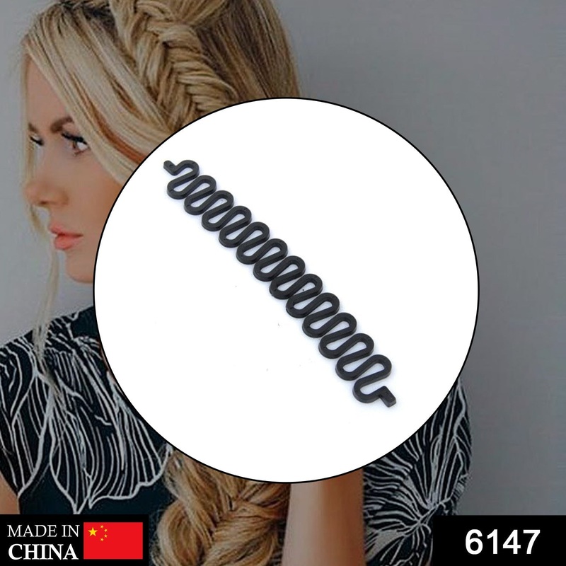 6147 Fishbone Bun Maker widely used by womens for making their hair looks like a fish tail and all and it used in many kinds of places like household, parlours etc.