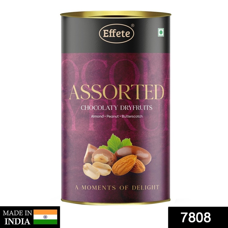 7808 Assorted Chocolate Dryfruits – Almonds, Peanut & Butterscotch (96 Grams)