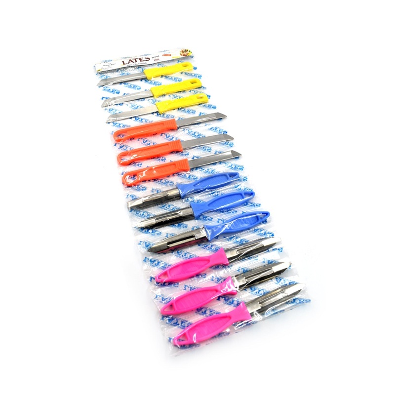 2596 Colorfull Peeler knife Combo For Home & Kitchen (Pack Of 12)