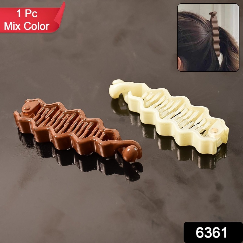 Plastic Hair Claw Clips Strong Clips (1 Pc / Mix Color)