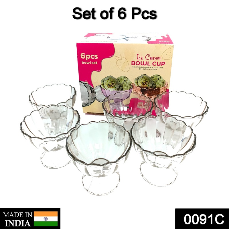 0091C Serving Dessert Bowl Ice Cream Salad Fruit Bowl – 6pcs Serving Dessert Bowl Ice Cream Salad Fruit Bowl – 6pcs