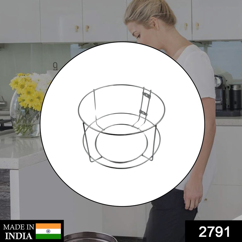 2791 Stainless steel Dustbin Stand For Holding Dustbin Easily Without Any Problem.
