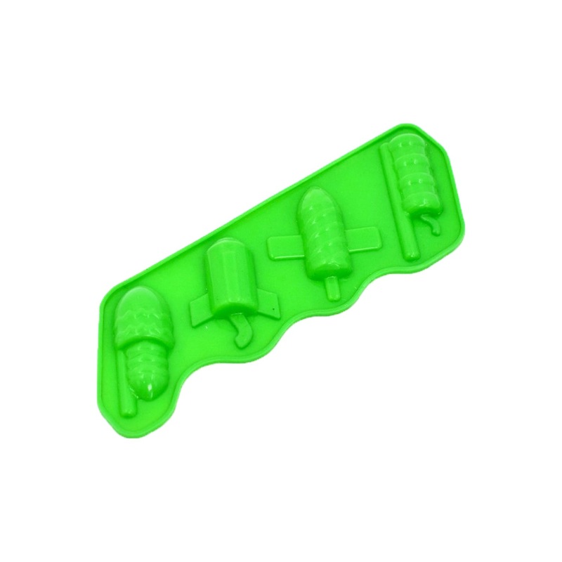 4883 4cav Rocket Choc Bar Flexible Silicone Mold Candy Chocolate Cake Jelly Mould
