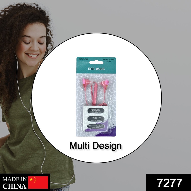 7277 Wired Earphone with Mic and Deep Bass HD Sound Mobile Headset