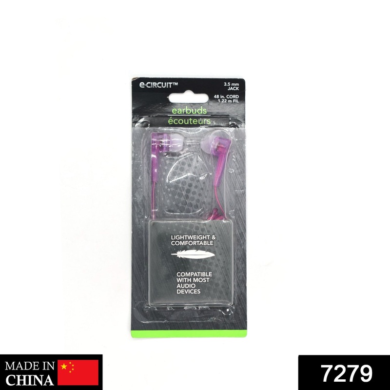 7279 Wired Earphone with Mic and Deep Bass Sound Mobile Headset